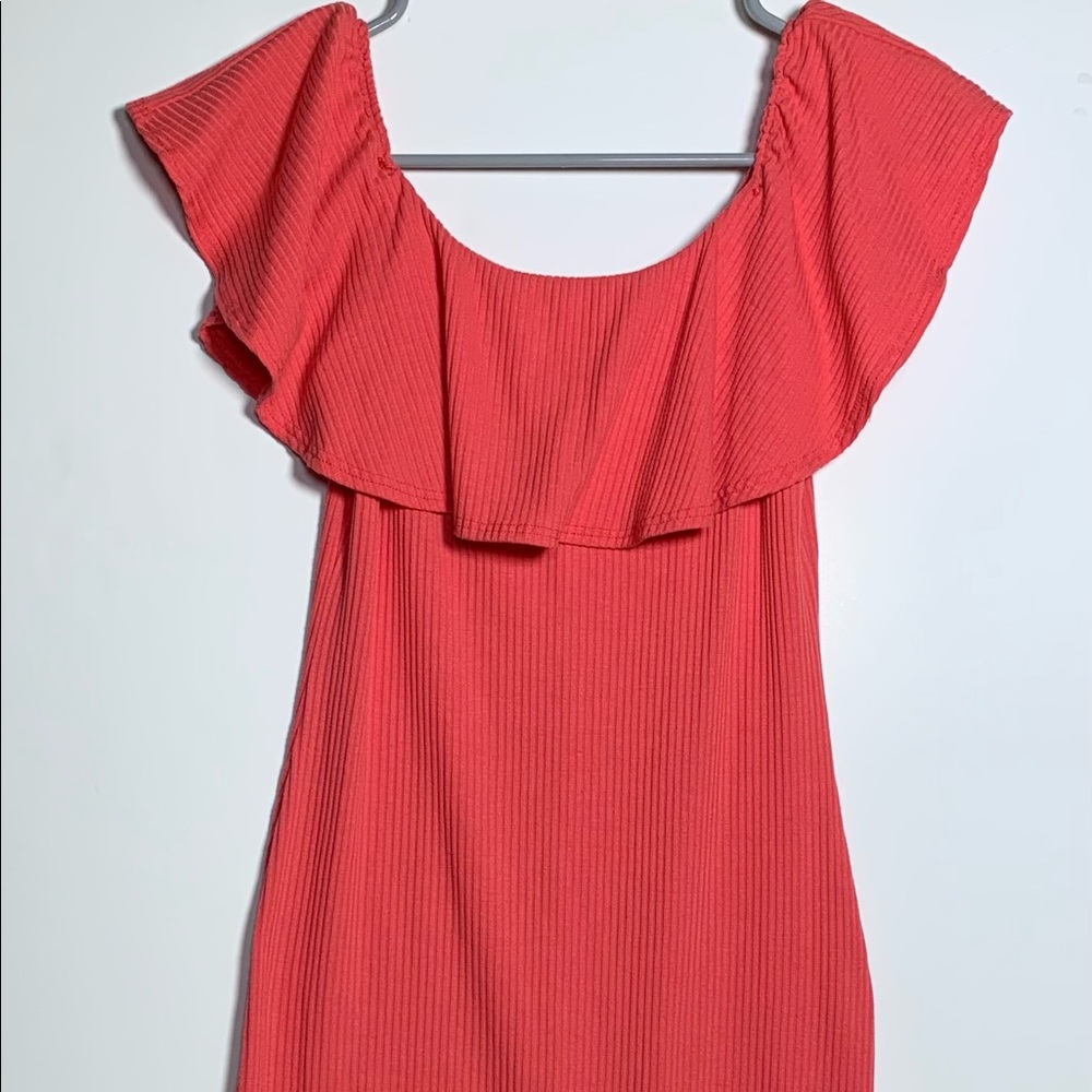 One Clothing Coral Bodycon Dress